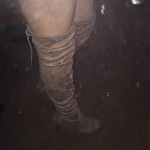 Tan Knee High Boots